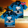 Carolina Panthers Palm Motifs Hawaiian Shirt