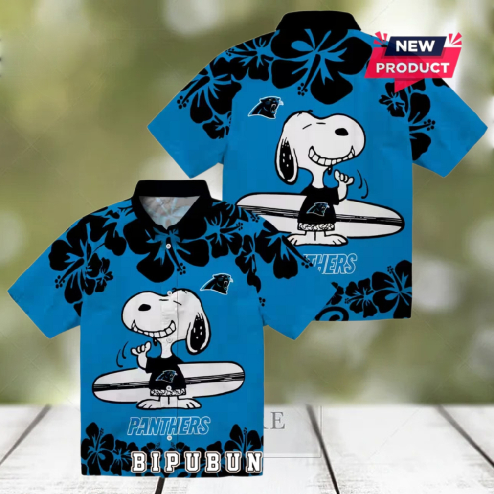 Carolina Panthers Snoopy Surf Hawaiian Shirt Carolina Panthers Snoopy Surf Hawaiian Shirt