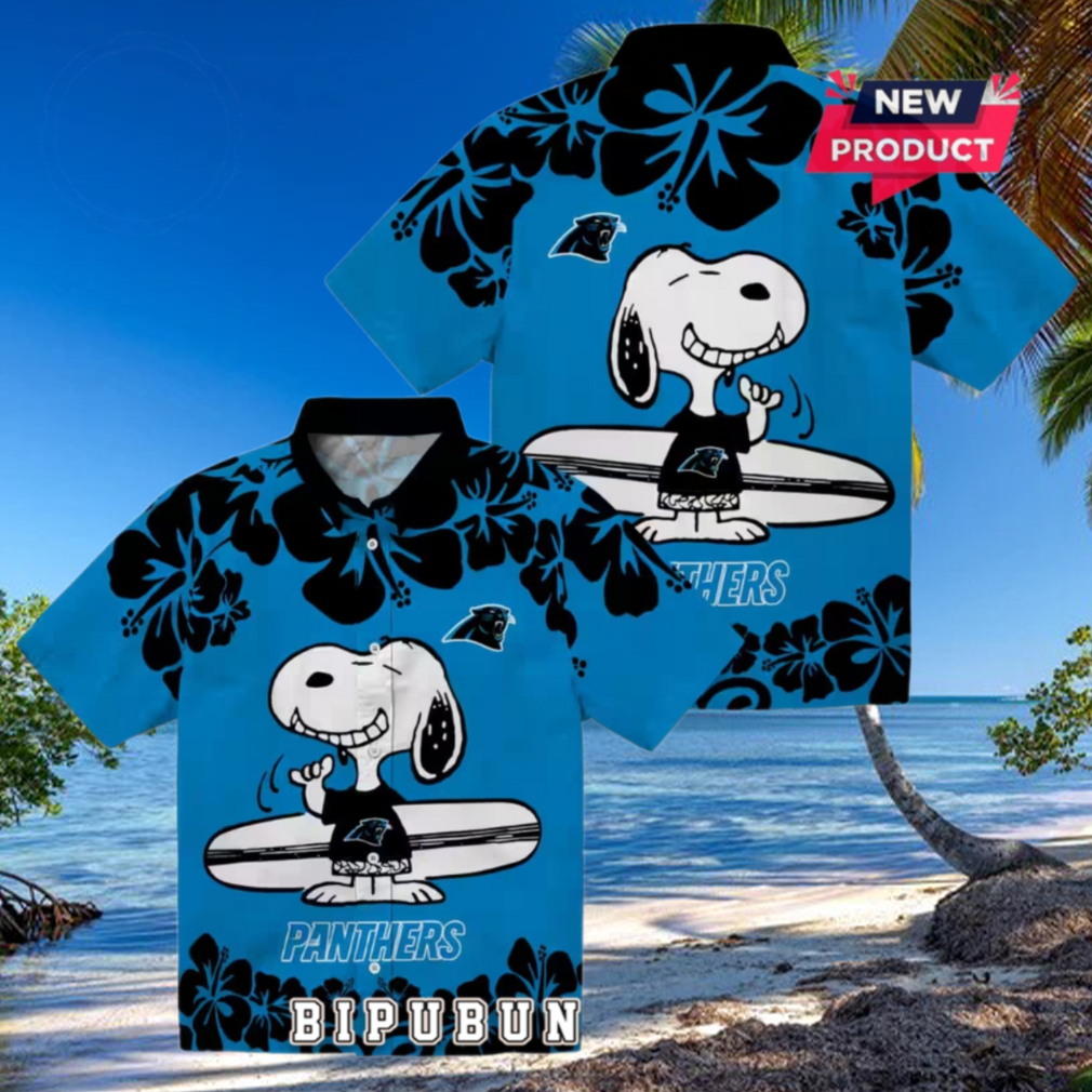 Carolina Panthers Snoopy Surf Hawaiian Shirt Carolina Panthers Snoopy Surf Hawaiian Shirt