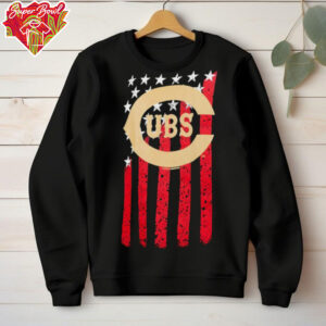 Chicago Cubs Baseball USA flag shirt