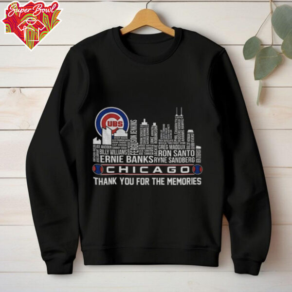 Chicago Cubs City Skyline Thank You For The Memories shirt