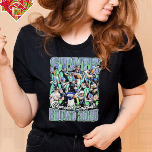 Churchill Softball 2025 States Bound graphic shirt