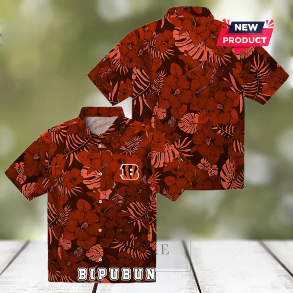 Cincinnati Bengals Jungle Vibes Hawaiian Shirt Cincinnati Bengals Jungle Vibes Hawaiian Shirt