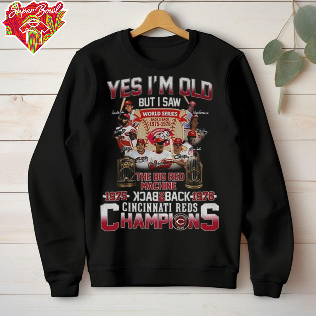 Cincinnati Reds MLB Baseball The Big Red Machine Back 2 Back 1975 1976 Champions shirt Cincinnati Reds MLB Baseball The Big Red Machine Back 2 Back 1975 1976 Champions shirt