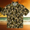Unique Kansas City Royals Tropical Royal Blue Hawaiian Shirt   Flamingo Leaf Motif Print