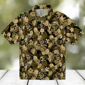 Colorado Buffaloes Floral Pineapple Gold Hawaiian Shirt