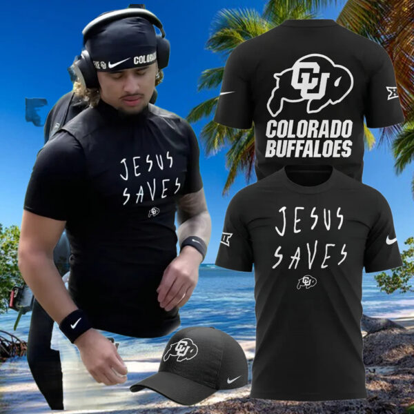Colorado Buffaloes Jesus Saves Black Nike T Shirt Unique Gifts For Husband