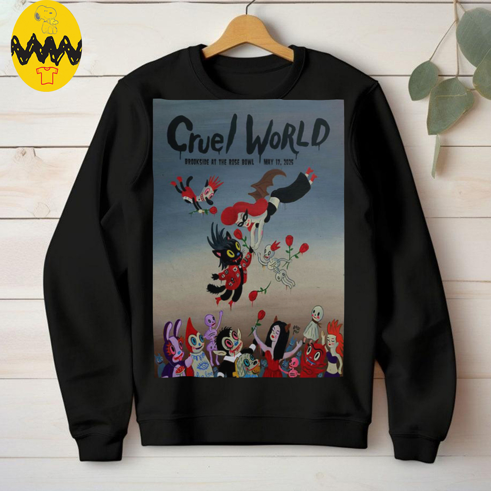 Cruel World Brookside Golf Course Pasadena CA May 17 2025 Tour Shirt Cruel World Brookside Golf Course Pasadena CA May 17 2025 Tour Shirt