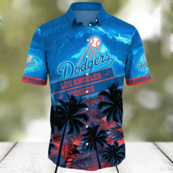 Custom Los Angeles Dodgers Tropical Canoe Hawaiian Shirt   MLB Summer Shirt for Dodgers Fans