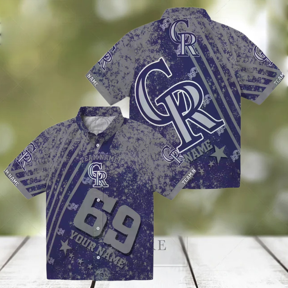 Custom Team Colorado Rockies Tropical Hawaiian Shirt Blue Star Stripes MLB Aloha Shirt for Summer & Beach Custom Team Colorado Rockies Tropical Hawaiian Shirt Blue Star Stripes MLB Aloha Shirt for Summer & Beach