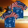 Hawaii Rainbow Warriors Palm Horizon Green Hawaiian Shirt