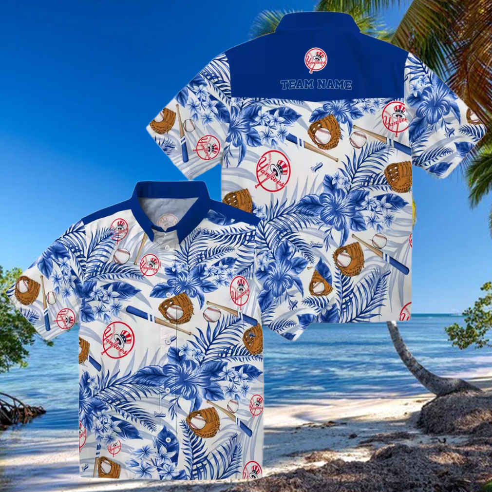 Custom Tropical New York Yankees Aloha Shirt MLB Fan Gift for Summer, Beach & Tailgate Custom Tropical New York Yankees Aloha Shirt MLB Fan Gift for Summer, Beach & Tailgate