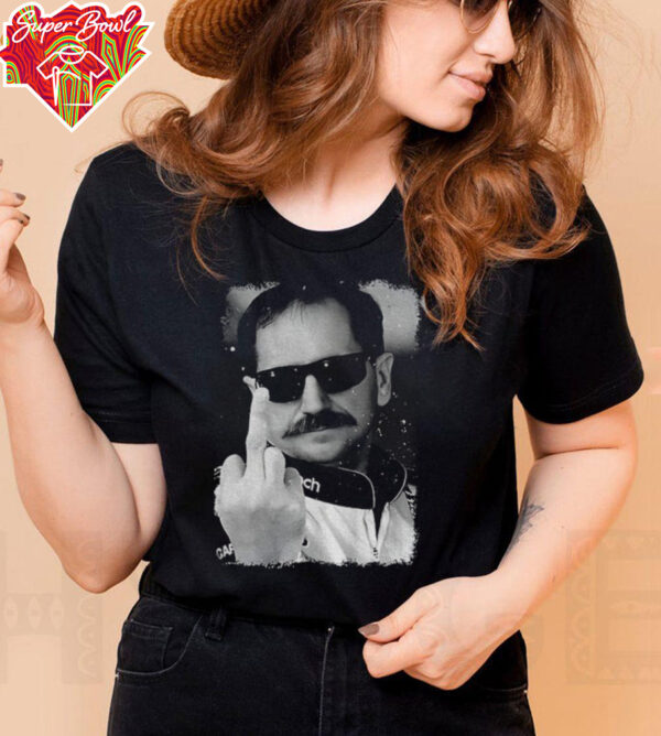 Dale Earnhardt Nascar Winston Cup Series middle finger 90s vintage shirt