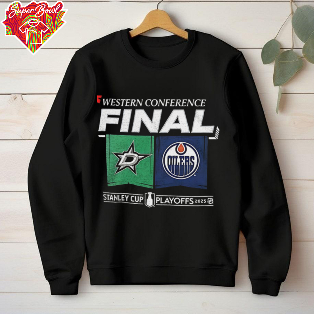 Dallas Stars Vs Edmonton Oilers Western Conference Final Stanley Cup Playoffs 2025 shirt Dallas Stars Vs Edmonton Oilers Western Conference Final Stanley Cup Playoffs 2025 shirt
