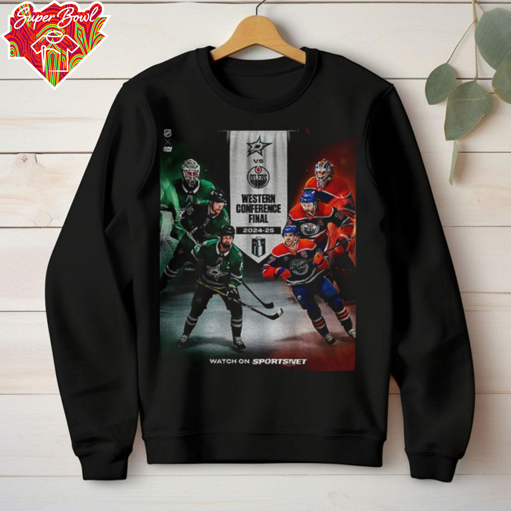 Dallas Stars vs Edmonton Oilers Hockey Western Conference Final 2024 2025 shirt Dallas Stars vs Edmonton Oilers Hockey Western Conference Final 2024 2025 shirt