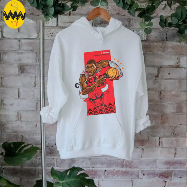 Derrick Rose Chicago Bulls NBA Basketball cartoon the MVP rises in rio shirt