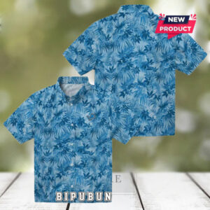 Detroit Lions Leafy Style Hawaiian Shirt