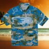 Florida Gators Palm Horizon Blue Hawaiian Shirt