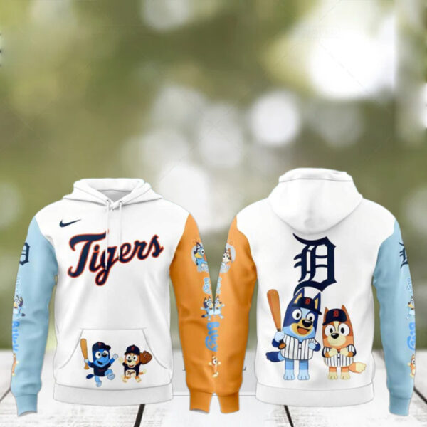 Detroit Tigers Bluey and Bingo For Fans Beautiful Hoodie