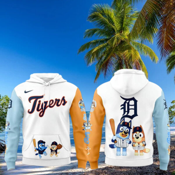 Detroit Tigers Bluey and Bingo For Fans Beautiful Hoodie