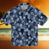 Detroit Tigers Floral Pineapple Navy Hawaiian Shirt