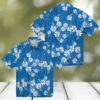 Dodgers Tropical Leaf Hawaiian Shirt   MLB Summer Beach Fan Apparel