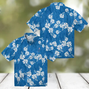 Dodgers Aloha Floral Hawaiian Shirt Men’s Blue Summer Baseball Fan Apparel