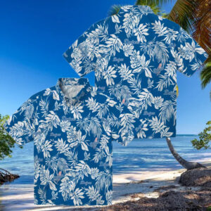 Dodgers Tropical Leaf Hawaiian Shirt MLB Summer Beach Fan Apparel