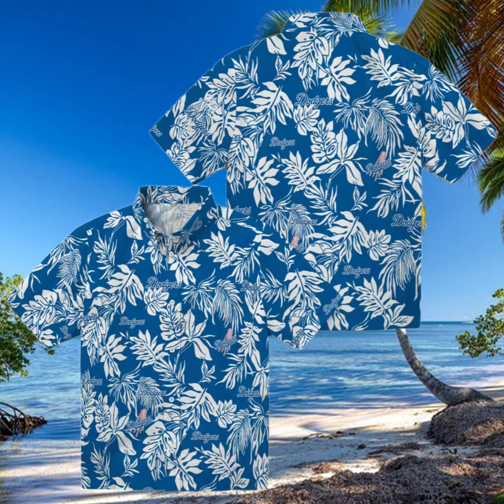 Dodgers Tropical Leaf Hawaiian Shirt MLB Summer Beach Fan Apparel Dodgers Tropical Leaf Hawaiian Shirt MLB Summer Beach Fan Apparel