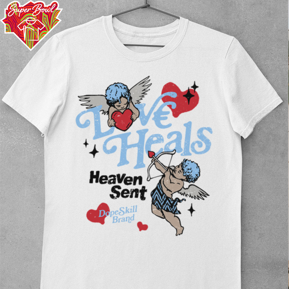 DopeSkill Love Heals Graphic T Shirt DopeSkill Love Heals Graphic T Shirt