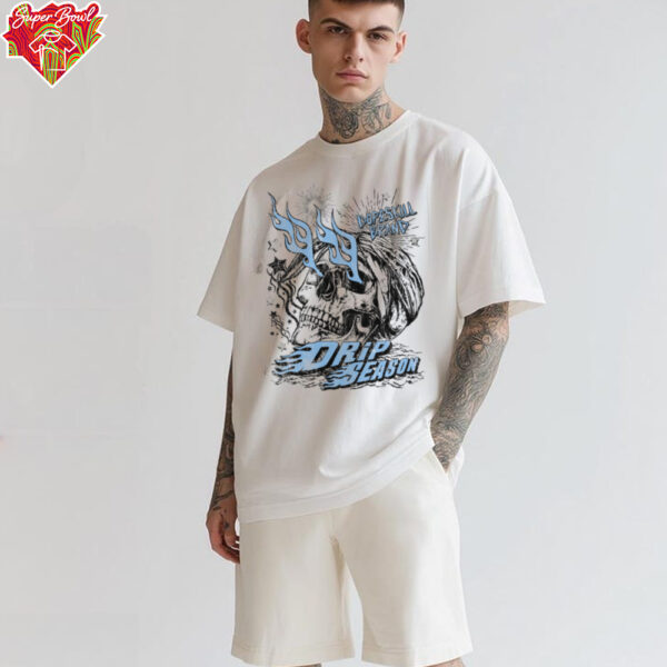Dopeskill Brand Drip Season Skull Graphic T Shirt