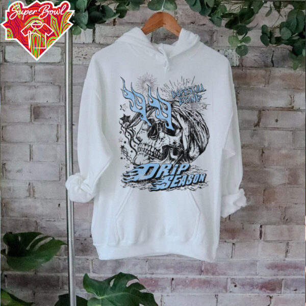 Dopeskill Brand Drip Season Skull Graphic T Shirt