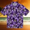 East Carolina Pirates Floral Pineapple Purple Hawaiian Shirt