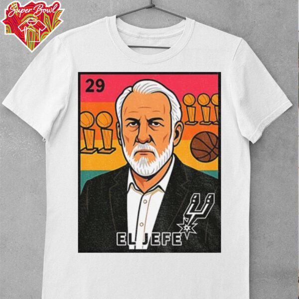 El Jefe San Antonio Spurs Basketball cartoon shirt