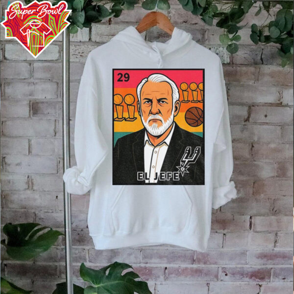 El Jefe San Antonio Spurs Basketball cartoon shirt