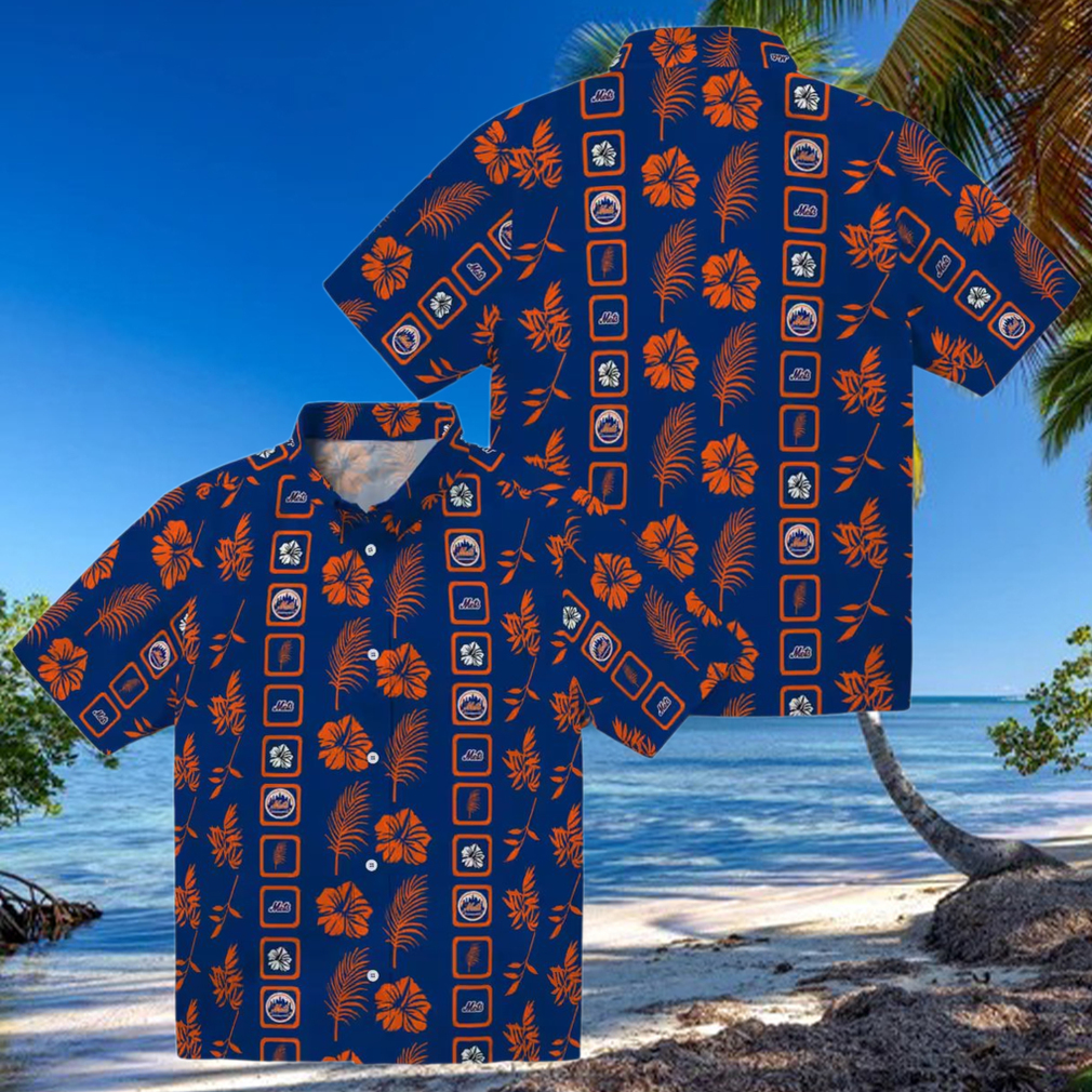Exclusive New York Mets Floral Hawaiian Shirt Blue MLB Shirt for Summer Vacation Exclusive New York Mets Floral Hawaiian Shirt Blue MLB Shirt for Summer Vacation