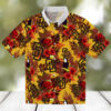 Men’s New York Mets Hawaiian Shirt   MLB Blue Black Palm Stripes for Vacation & Game Day