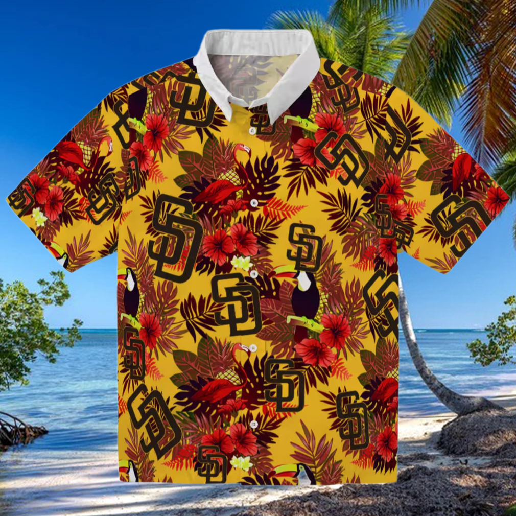 Floral Toucan San Diego Padres Hawaiian Shirt MLB Fan Gift for Beach & Game Day Floral Toucan San Diego Padres Hawaiian Shirt MLB Fan Gift for Beach & Game Day