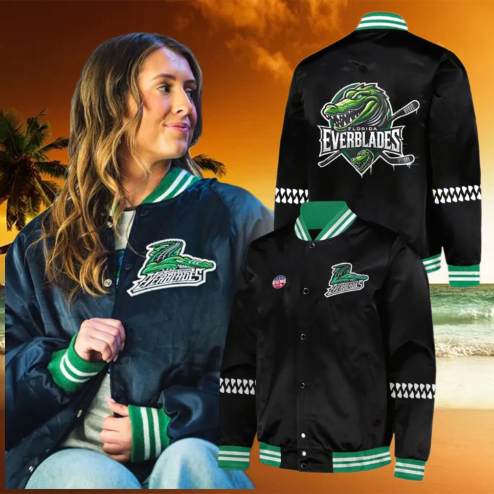 Florida Everblades 2025 New For Fans Baseball Jacket Florida Everblades 2025 New For Fans Baseball Jacket