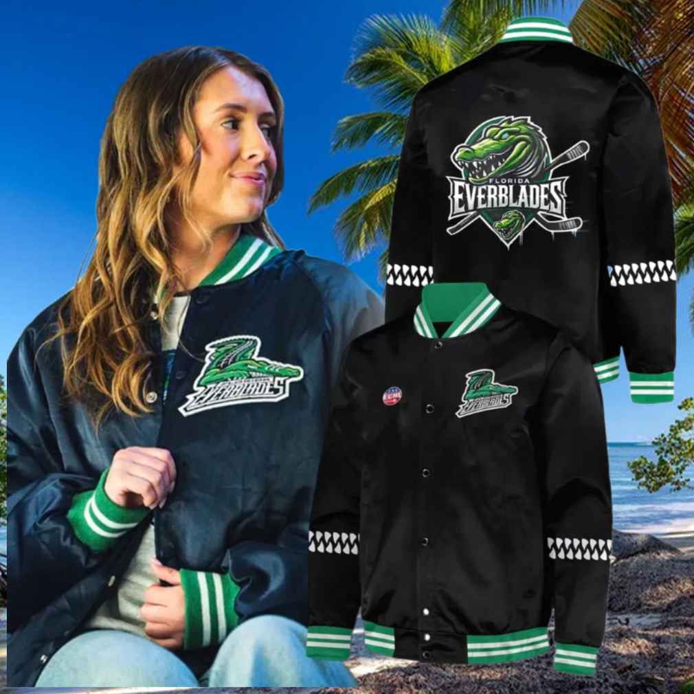 Florida Everblades 2025 New For Fans Baseball Jacket Florida Everblades 2025 New For Fans Baseball Jacket