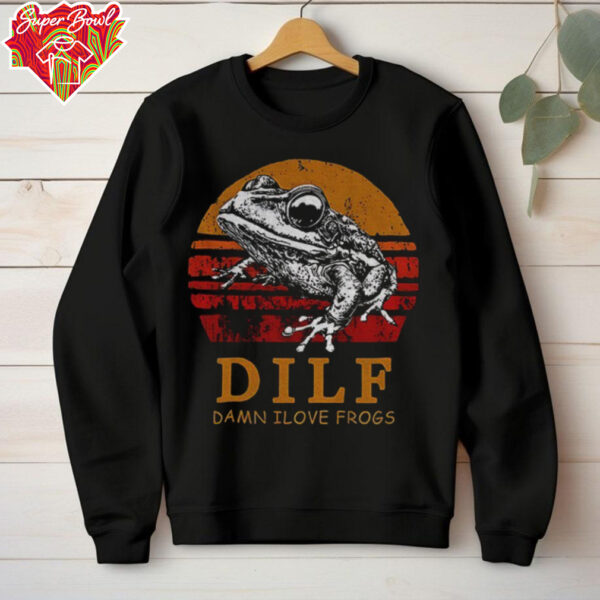 Frog lover dilf damn I love frogs vintage shirt