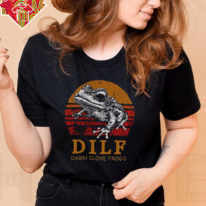 Frog lover dilf damn I love frogs vintage shirt