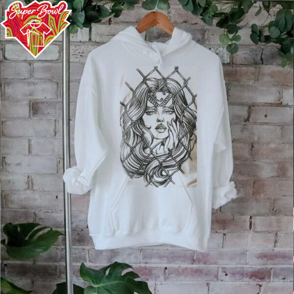 Gangster Girl Behind Fence T Shirt