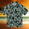 Green Bay Packers Floral Pineapple Green Hawaiian Shirt