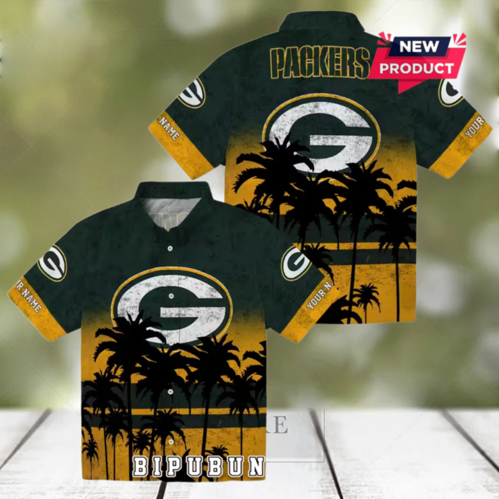 Green Bay Packers Sunset Style Hawaiian Shirt Green Bay Packers Sunset Style Hawaiian Shirt