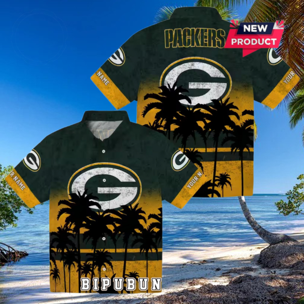 Green Bay Packers Sunset Style Hawaiian Shirt Green Bay Packers Sunset Style Hawaiian Shirt