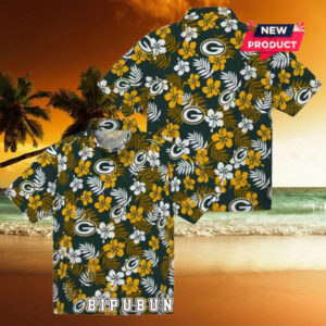Green Bay Packers Tropical Floral Summer Hawaiian Shirt