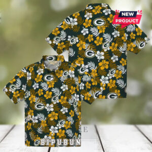 Green Bay Packers Tropical Floral Summer Hawaiian Shirt