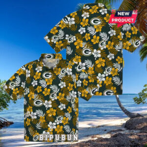 Green Bay Packers Tropical Floral Summer Hawaiian Shirt