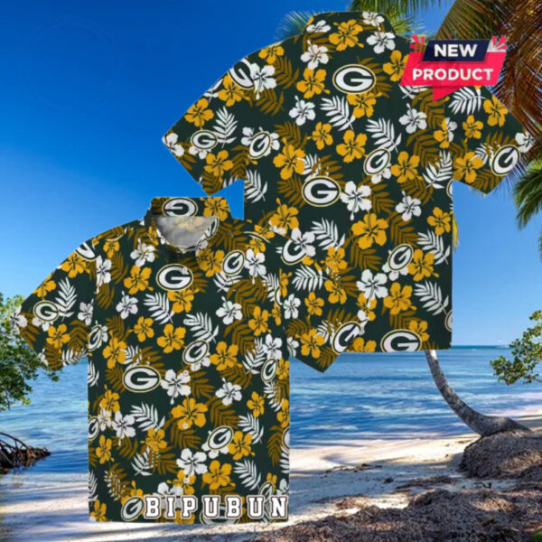Green Bay Packers Tropical Floral Summer Hawaiian Shirt
